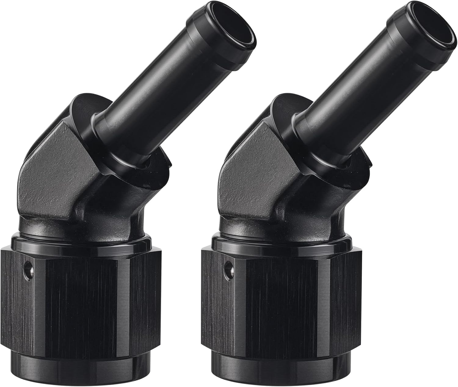 EVIL ENERGY 8AN Female to 3/8 Barb Hose Fitting 45 Degree Swivel