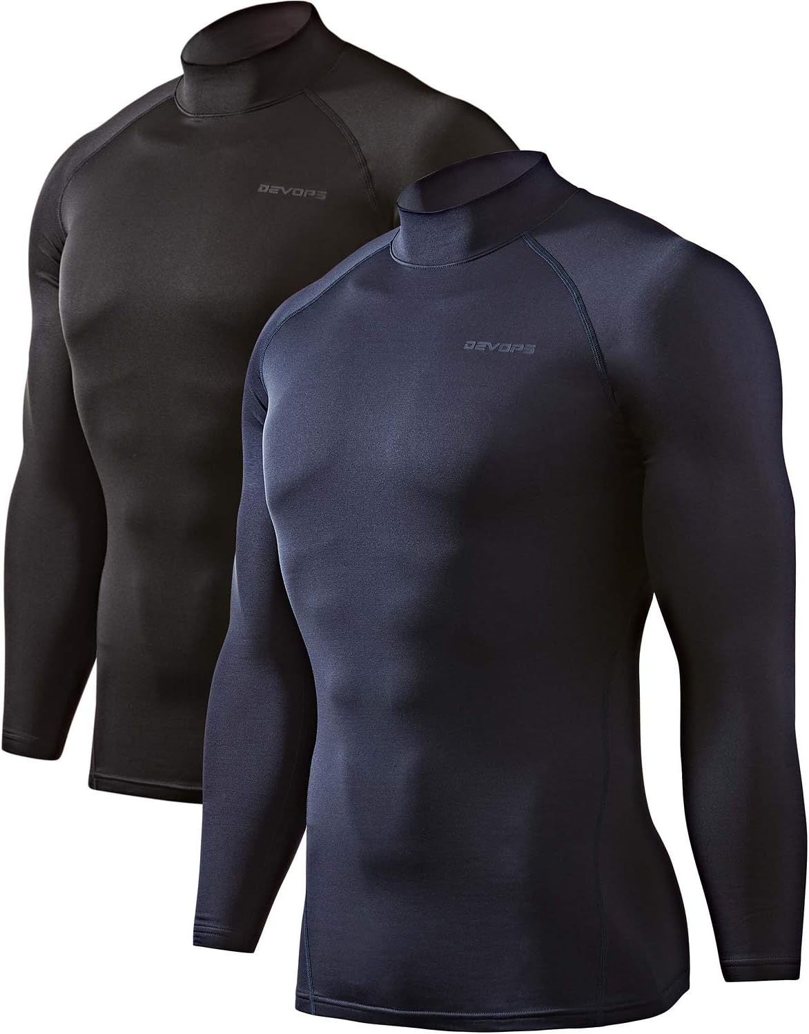 DEVOPS Men's Thermal Turtle Mock Neck Shirts for Ultimate Comfort