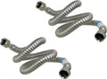 PROCURU 2-Pack 3/4 in FIP x 36 in Stainless Water Heater Flex