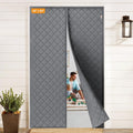 Magnetic Thermal Insulated Door Curtain Fits 48 x 80 in - Keeps Drafts