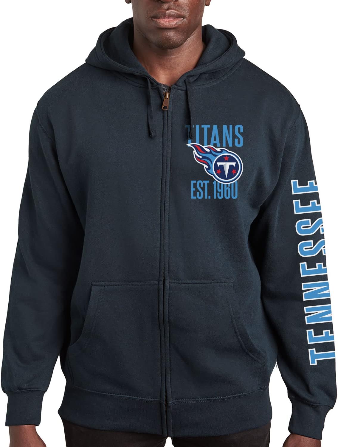 Tennessee Titans MVP Zip Hoodie - Unisex Adult Sweatshirt