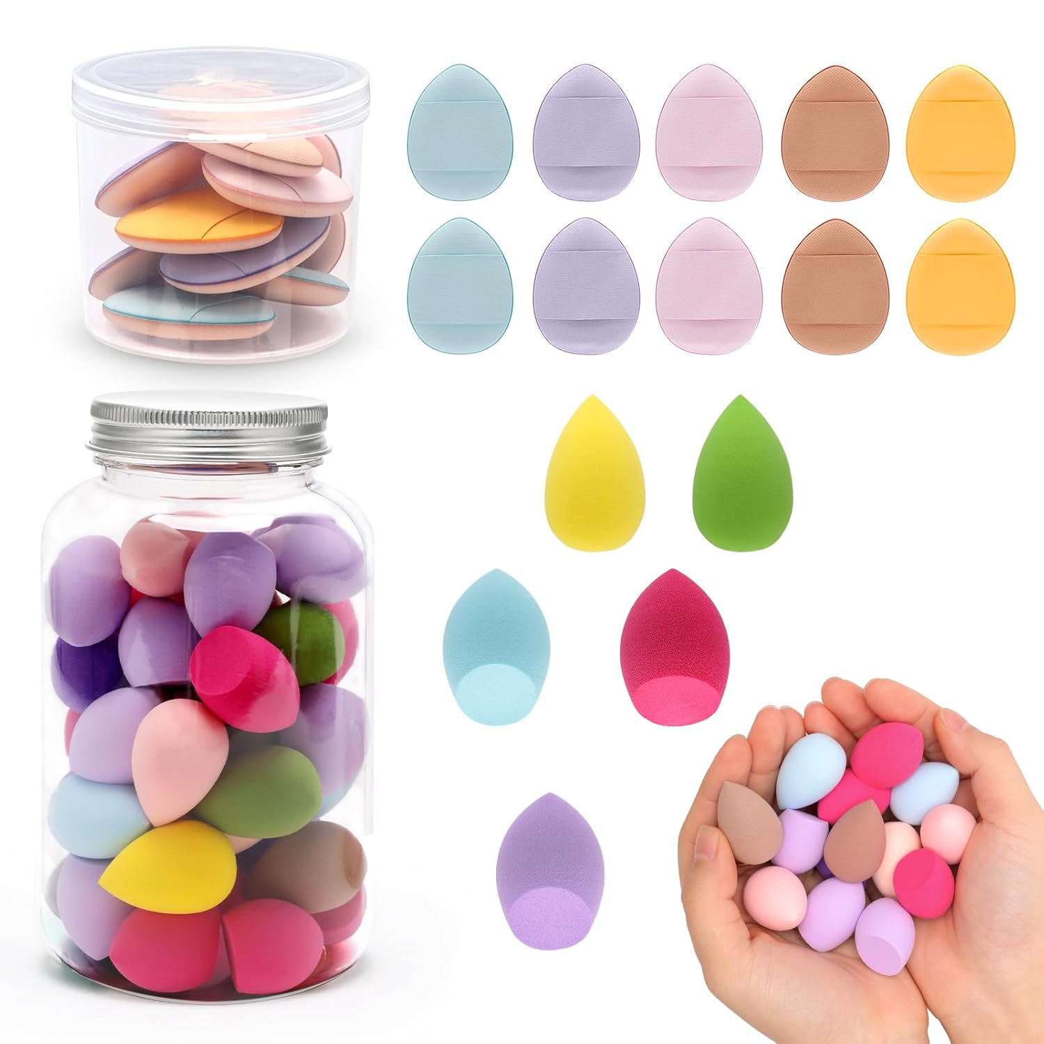 Coitak 50 PCS Mini Beauty Blender Set - Professional Makeup Tools for Flawless Application!