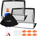 4ftx 3ft Portable Soccer Goal Set - Pop Up Kids Nets with Cones