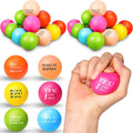 Sotiff Motivational Stress Balls - 100 Colorful Foam Balls for Calm