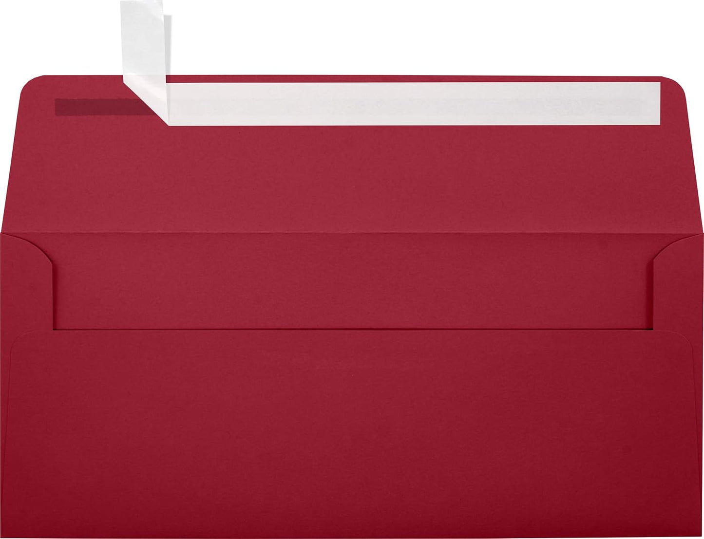 LUXPaper #10 Business Envelopes - Peel & Press, Garnet Red