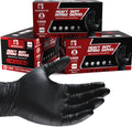 Industrial Black Nitrile Gloves 8 Mil Heavy Duty - Mechanic