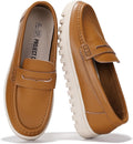 Project Cloud Genuine Leather Loafers for Women - Memory Foam Comfort