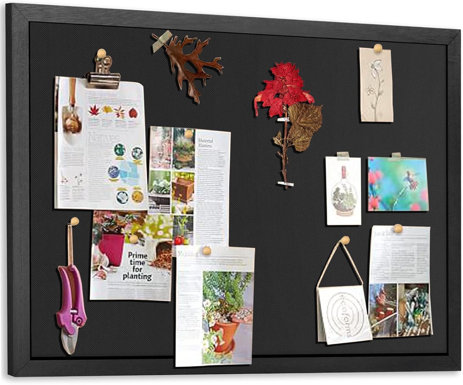 Miratino Large Bulletin Board for Home School Office Decor