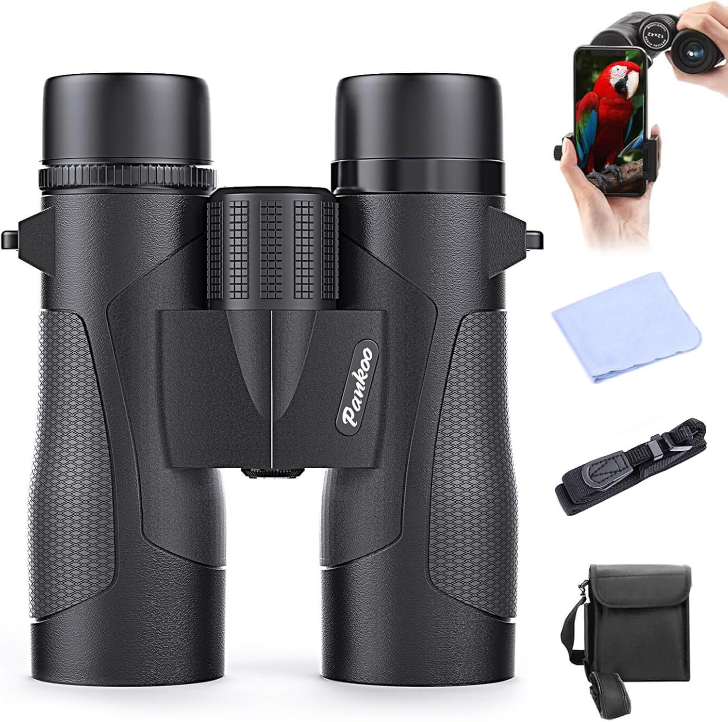 12x42 Roof Prism Binoculars for Adults - High Power Waterproof