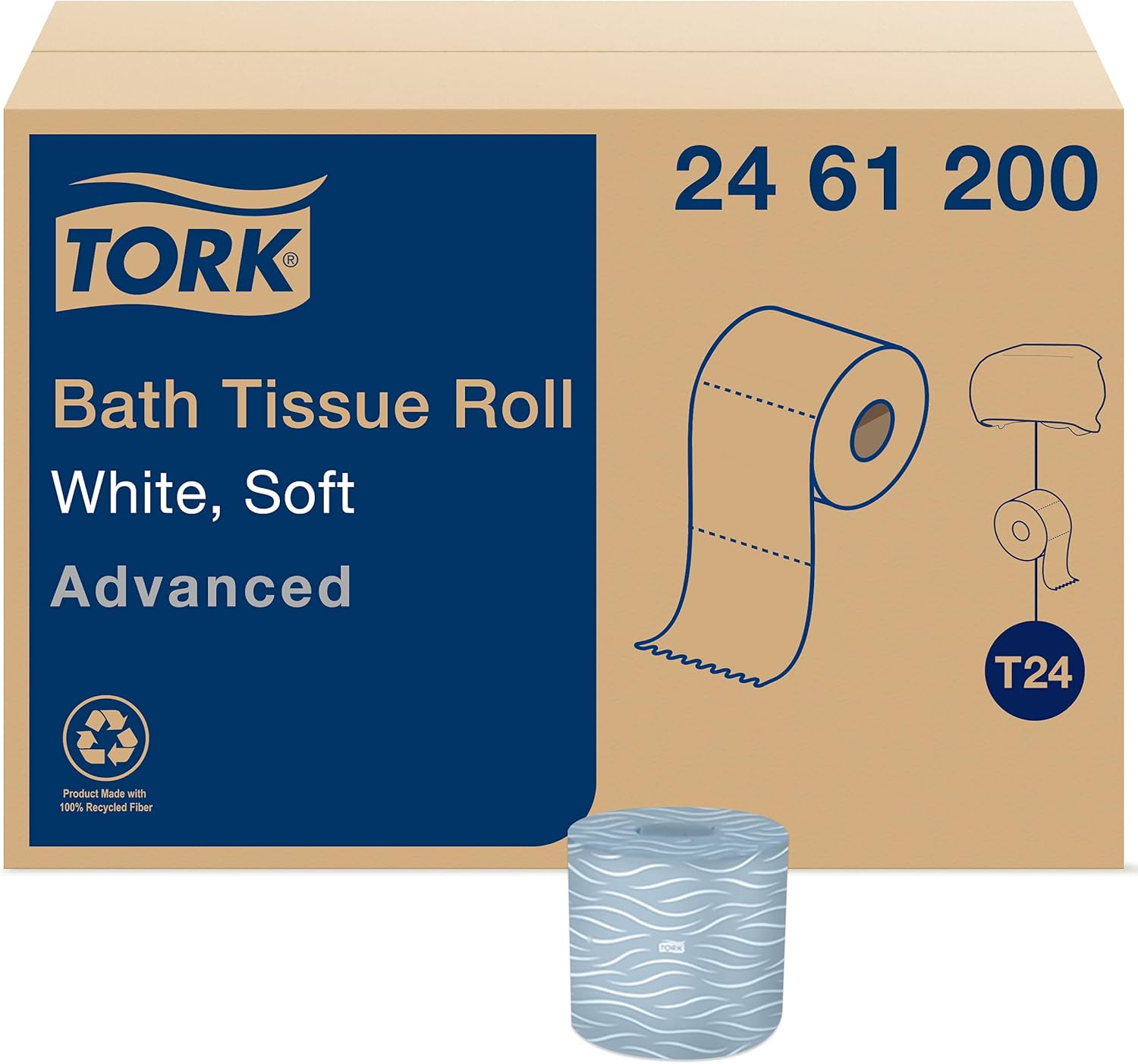 Tork Advanced Toilet Paper Roll - Soft, 2-Ply, 80 Rolls