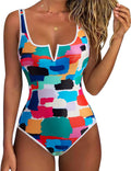 Women Sexy Tummy Control One Piece Swimsuit - High Cut, Push Up