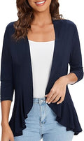 Urban CoCo Women's Lightweight Open Front Cardigan for Casual Style