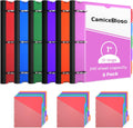 Telescoping 3 Ring Binder 1 Inch 6 Pack - Expandable Project