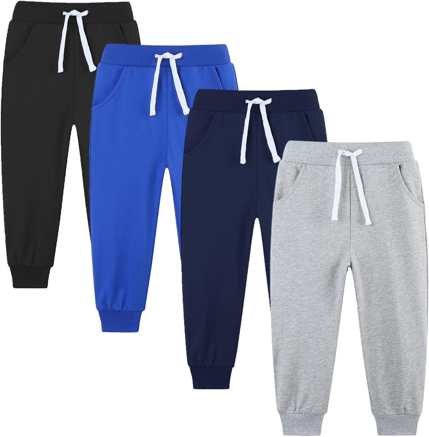 Toddler Boys Sweatpants Joggers Cotton Active Soft Pants 2-14Y
