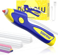 Blue Cordless Hot Glue Gun 6s Fast Preheating - Dripless Rechargeable