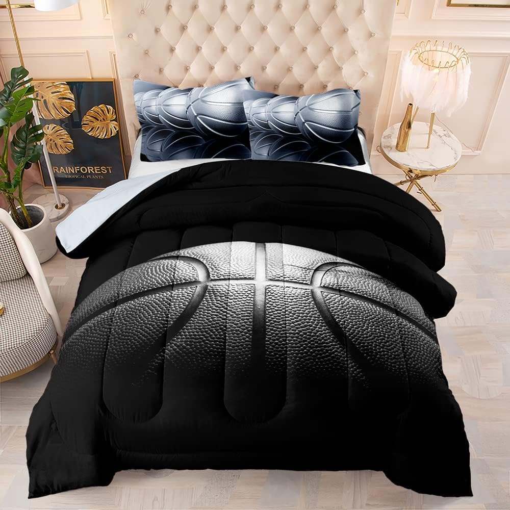 Basketball Comforter Set for Boys - Ultra Soft Microfiber Bedding