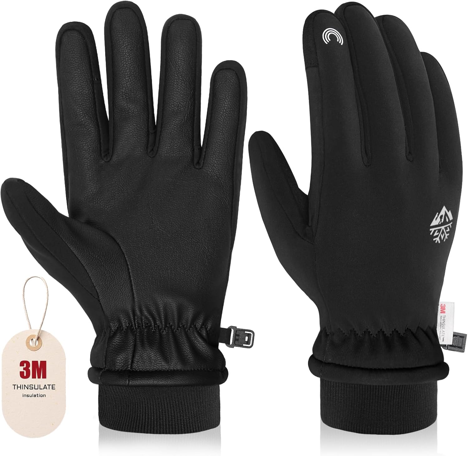 RIGWARL Winter Gloves - Touch Screen, Warm & Windproof