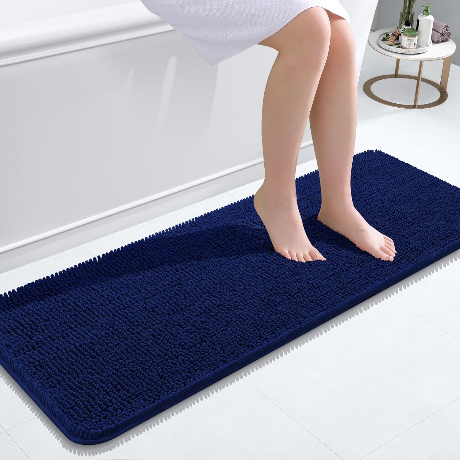 OLANLY Extra Soft Chenille Bath Rugs for Ultimate Comfort
