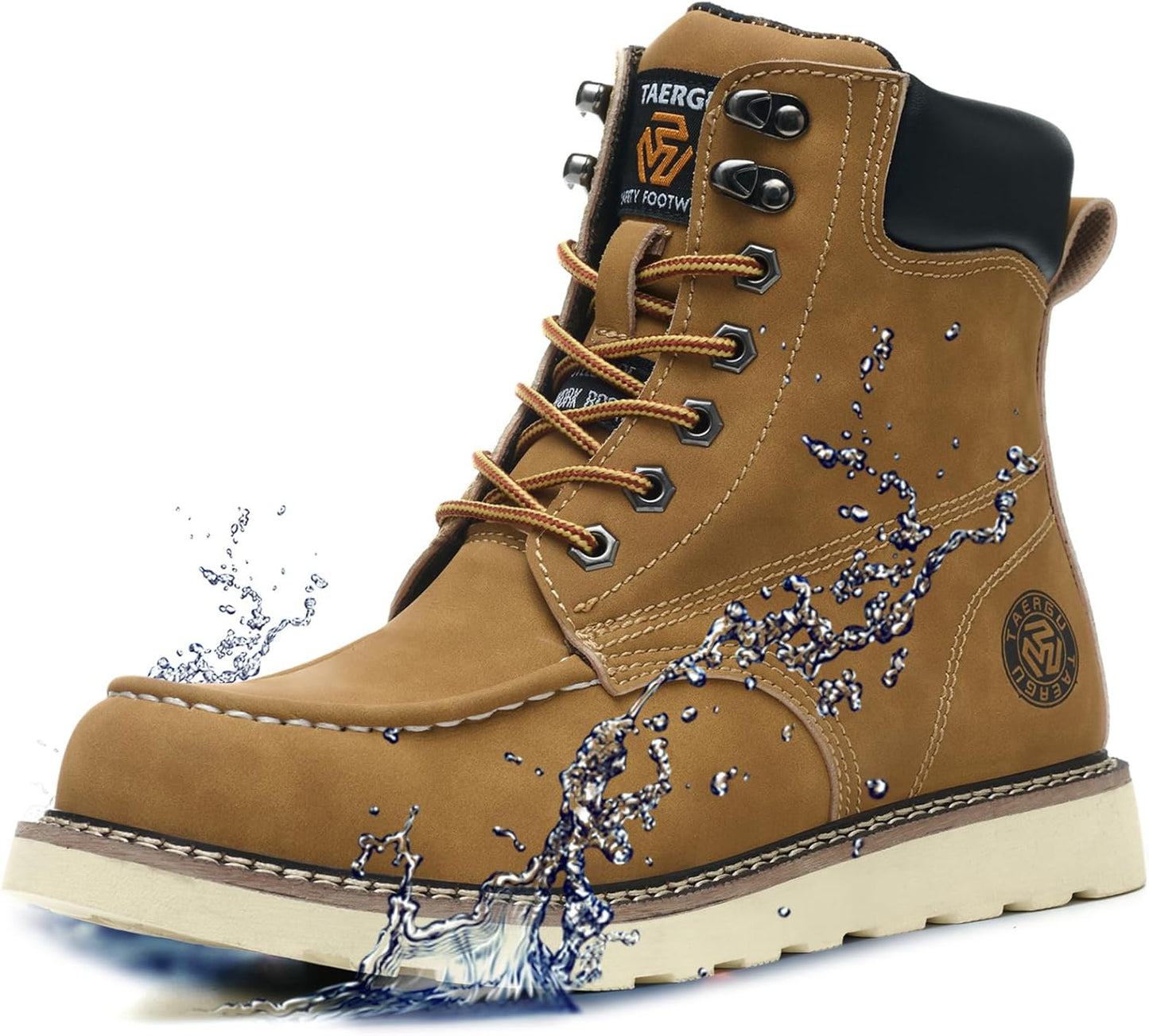 Steel Toe Boots for Men - Durable Non-Slip Work Footwear