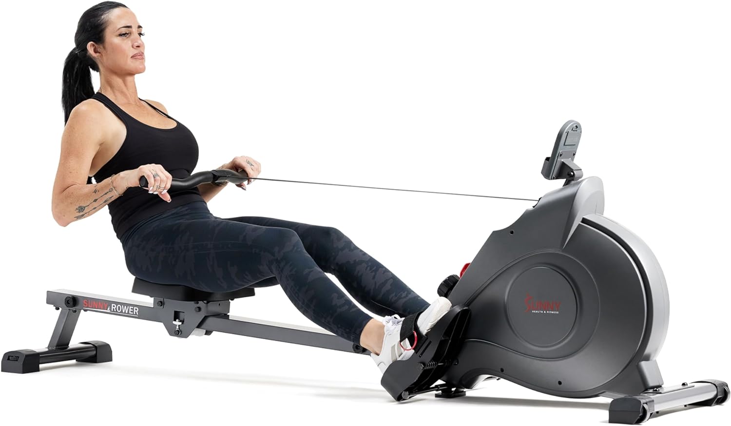 Sunny Foldable Rowing Machine: Full-Body, Low-Impact!