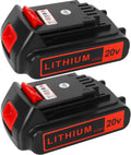 Battery 20v for BLACK+ DECKER Lithium Replacement 4.0Ah - Reliable