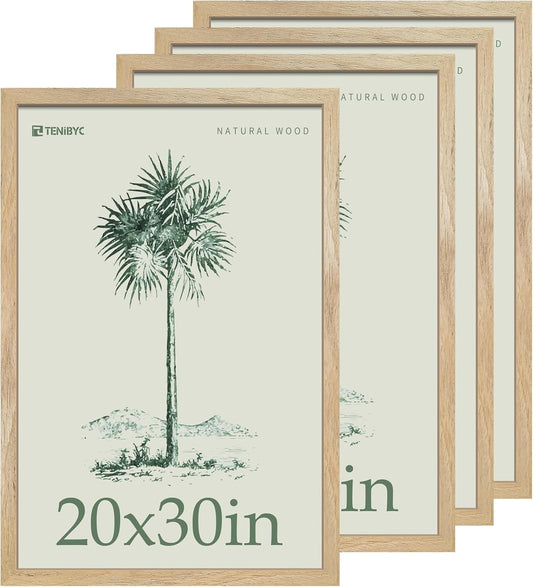 20x30 Poster Frame Set - 4 Pack for Elegant Wall Decor