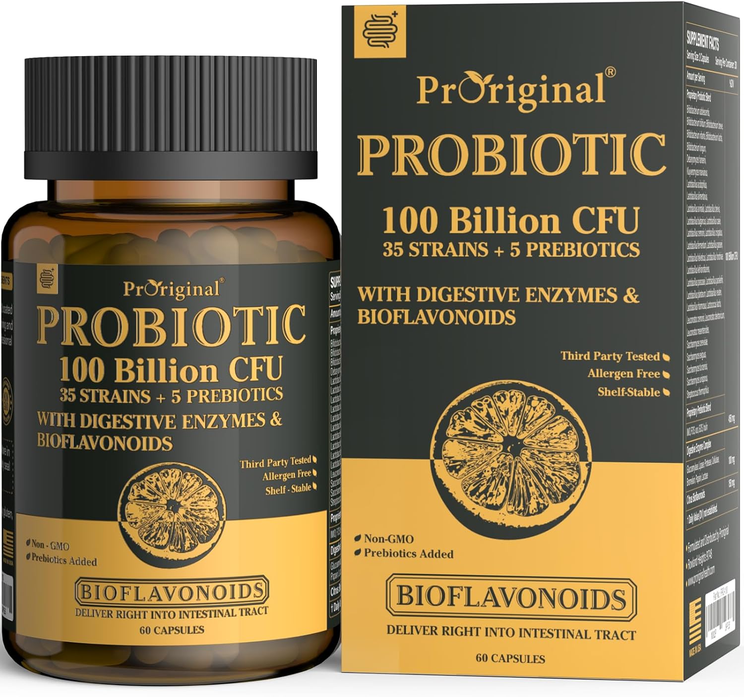Probiotics with Prebiotics for Gut Health - 100 Billion CFU