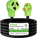 3 Prong Dryer Extension Cord 50 FT for EV Charging and Dryers
