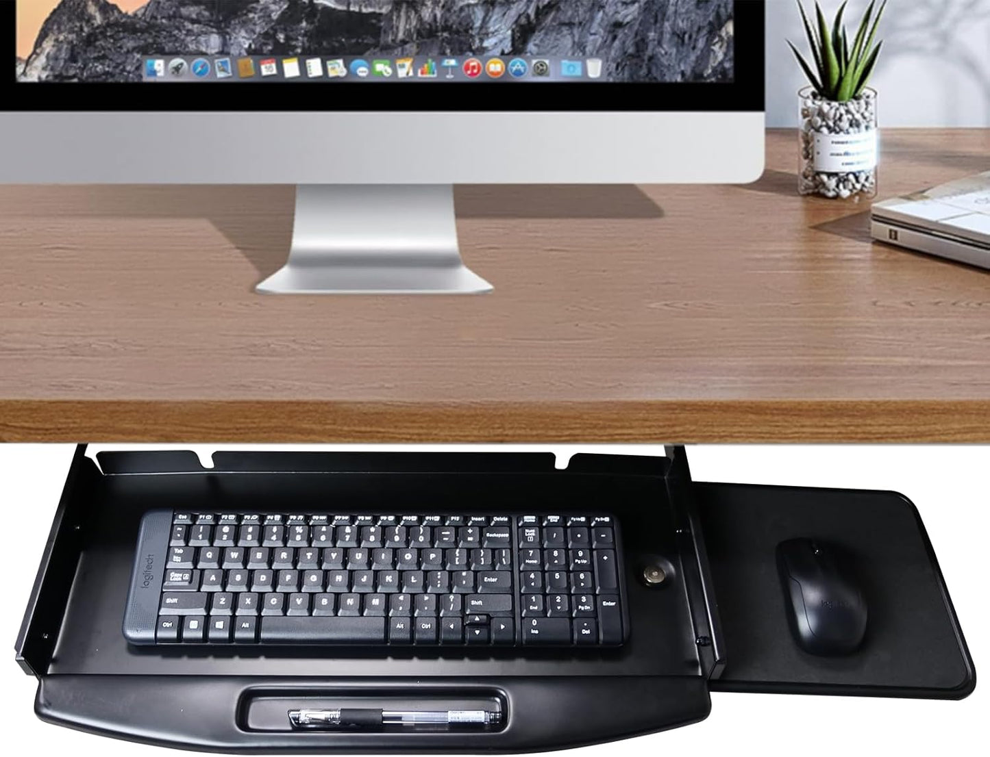 JumboTIGER Keyboard Tray: Space-Saving Slide Out Solution!