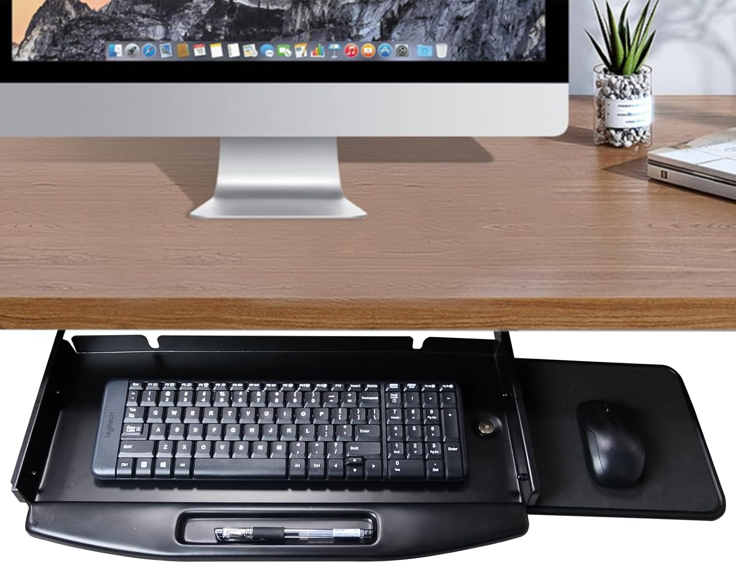 JumboTIGER Keyboard Tray: Space-Saving Slide Out Solution!