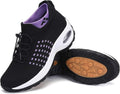 Women's Slip-On Mesh Walking Shoes with Air Cushion Wedge Design