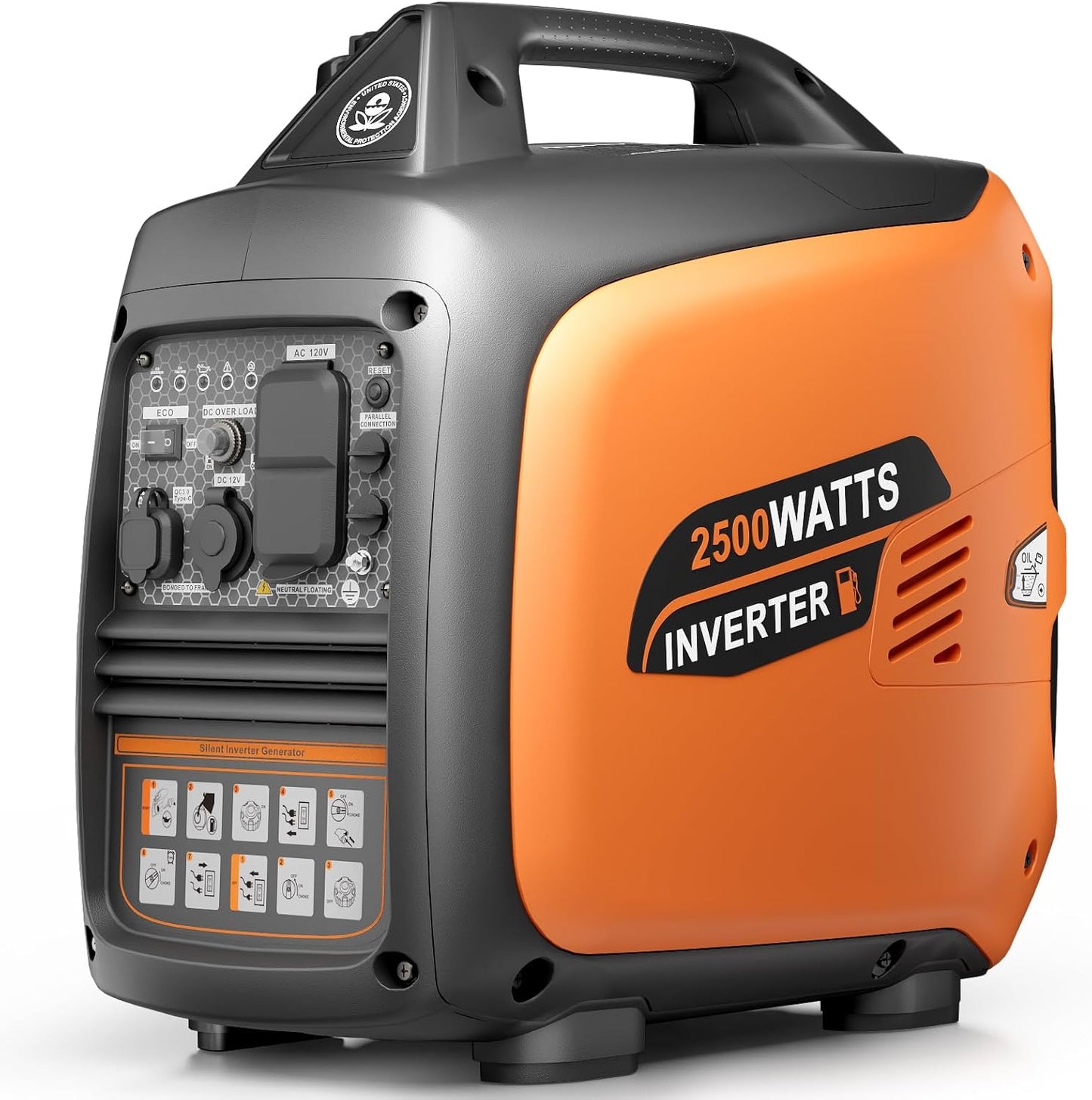 Efurden 2500-Watt Inverter Generator for Camping and Backup