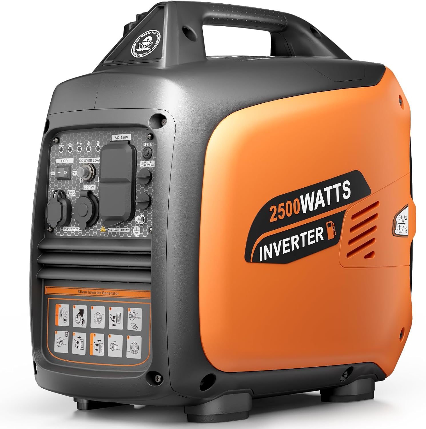 Efurden 2500-Watt Inverter Generator for Camping and Backup