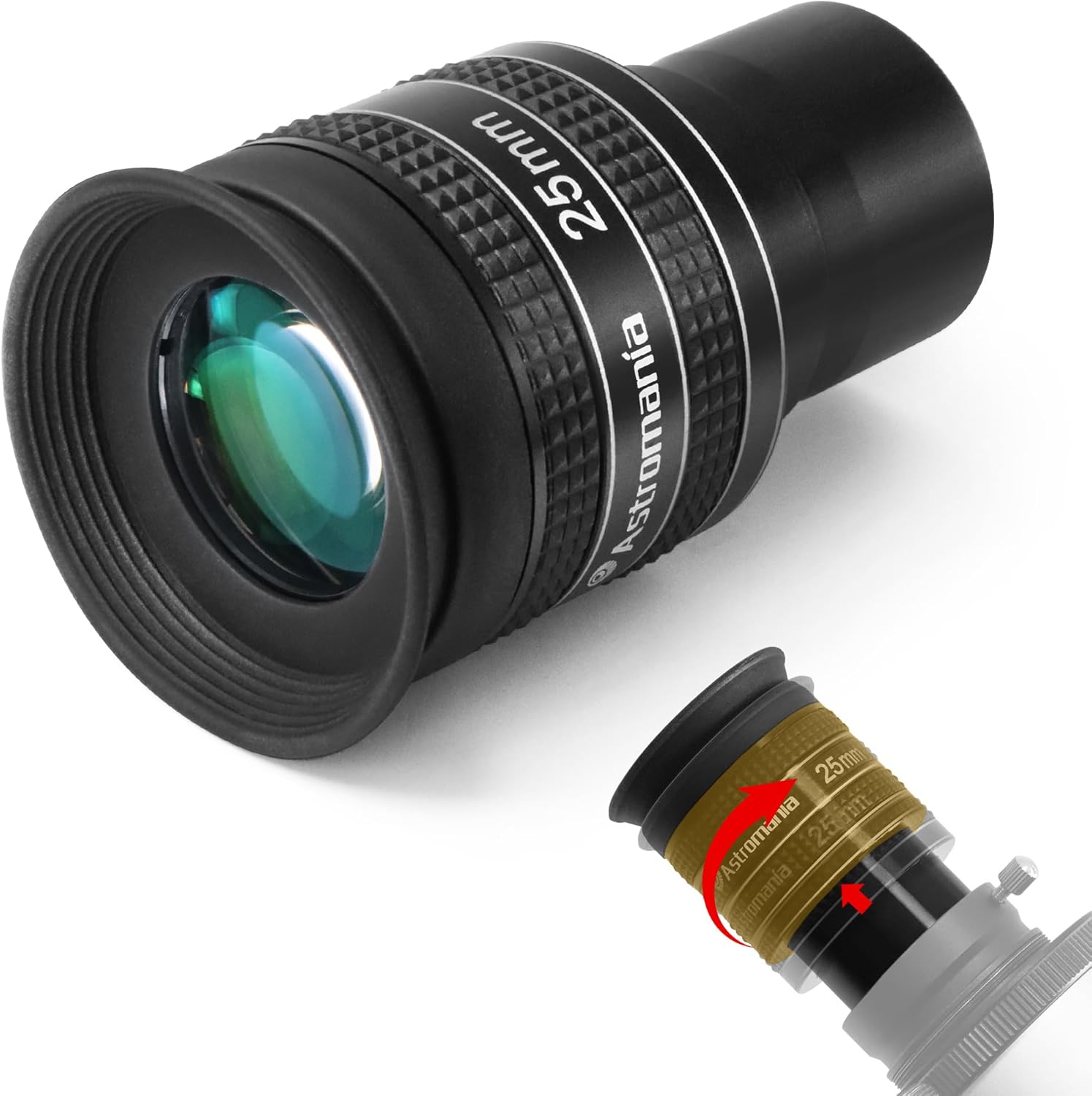 Astromania 25mm Wide Angle Eyepiece for Astronomy Telescopes