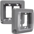 Low-Profile Extra-Duty Weatherproof 2-Gang Cover - Expandable Front