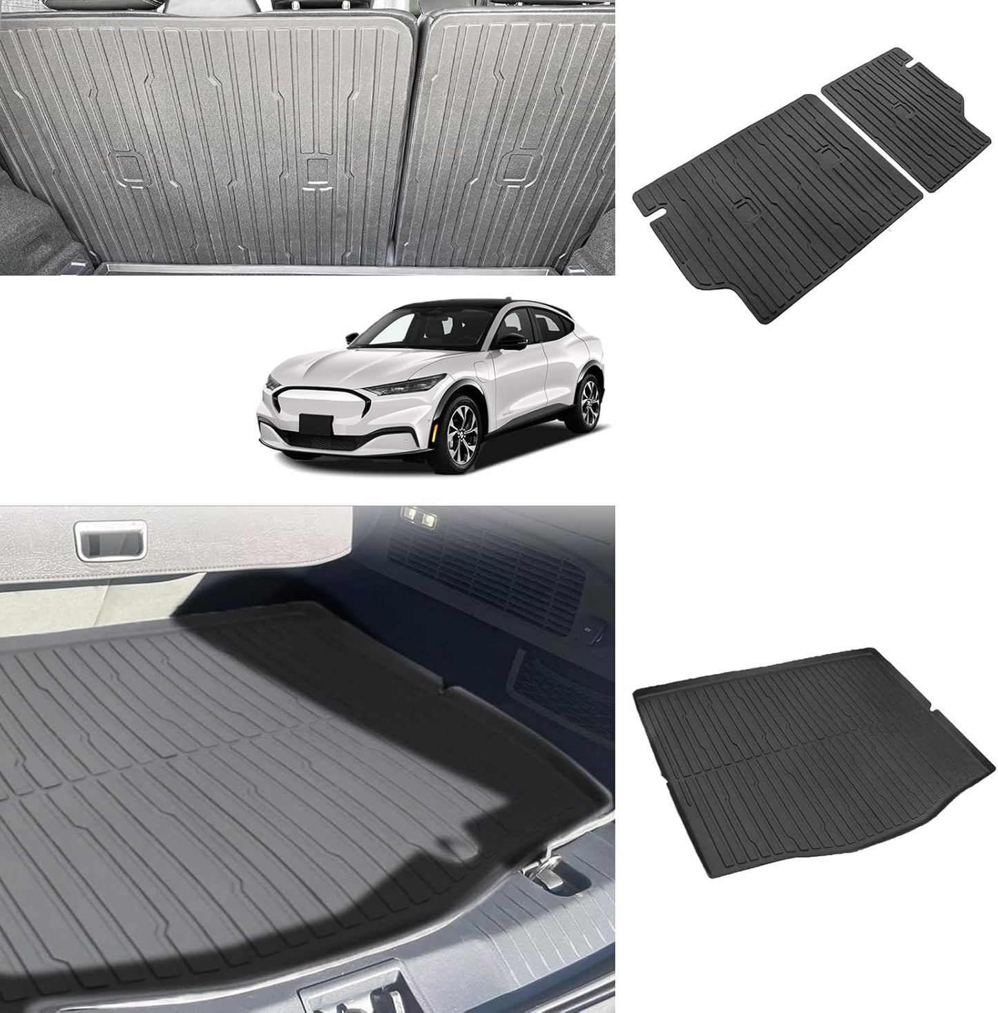 BestEvMod Vehicle Mat Cargo Liner for Mustang Mach-E 2021-2025
