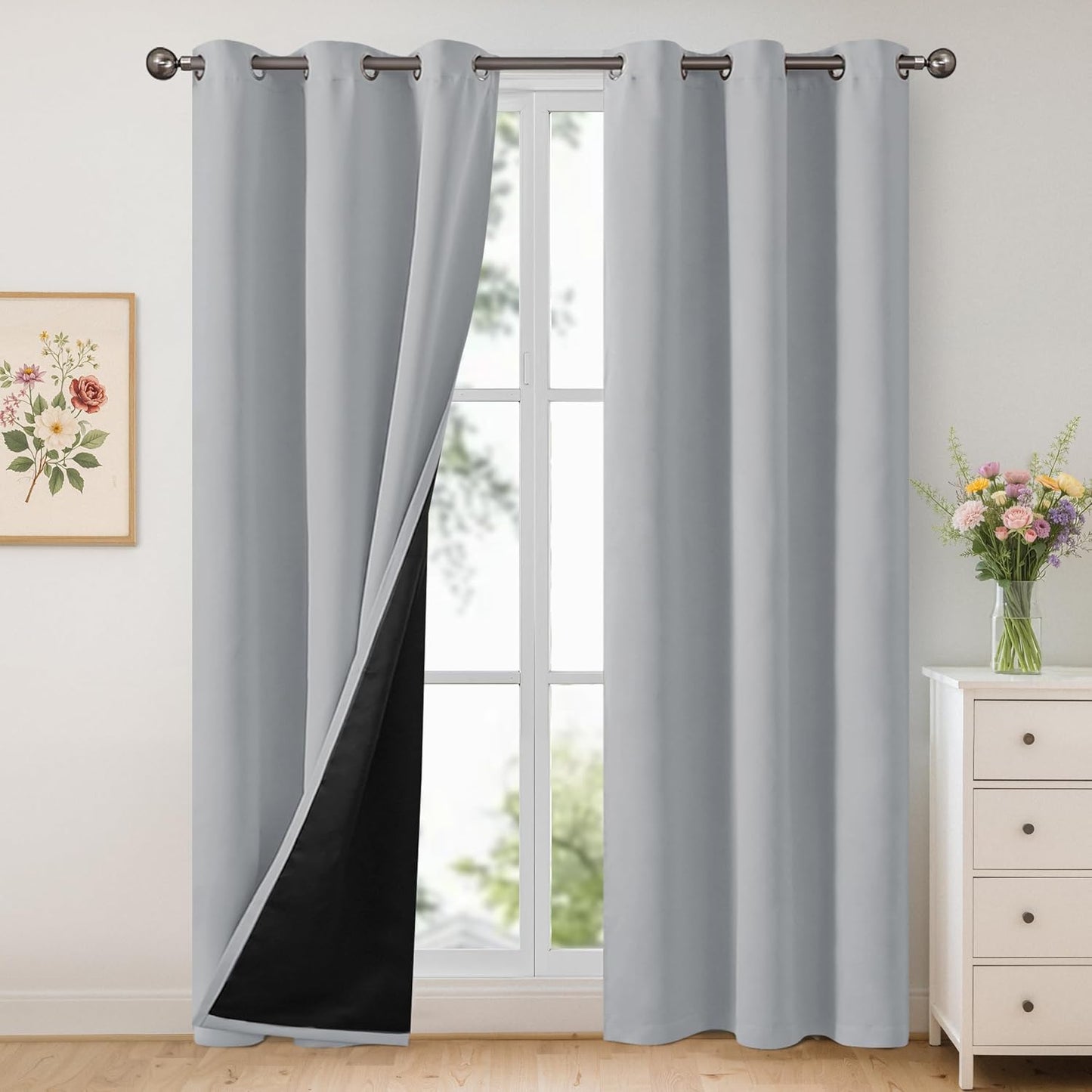 YoungsTex Thermal Insulated Blackout Curtains for Privacy & Comfort