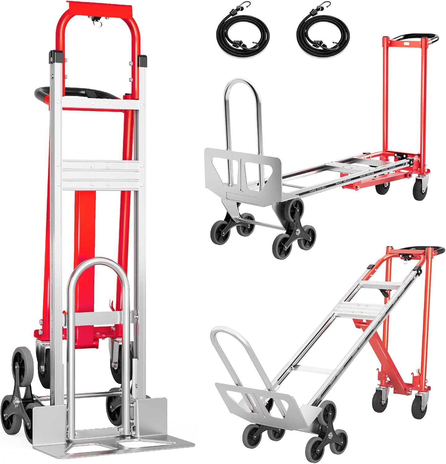 Convertible Hand Truck with 3-in-1 Design for Heavy Loads