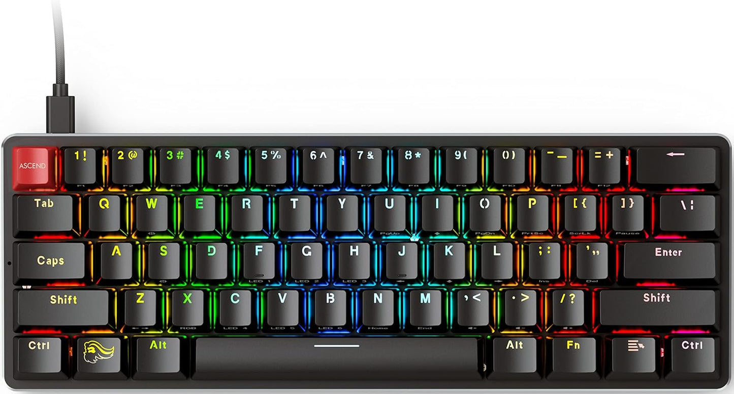 Glorious GMMK Modular Mechanical Gaming Keyboard - Compact 60% Size