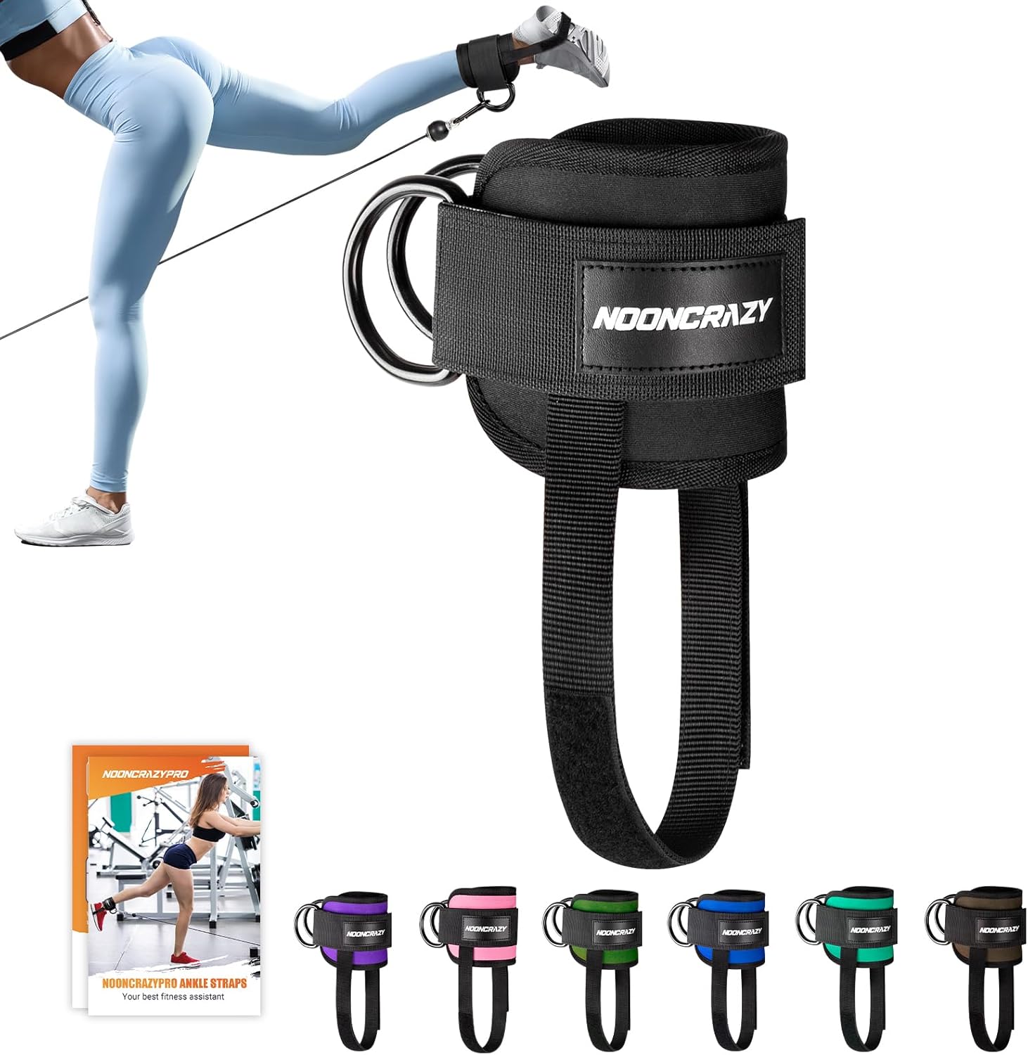 Gym Cable Ankle Straps for Stronger Glutes