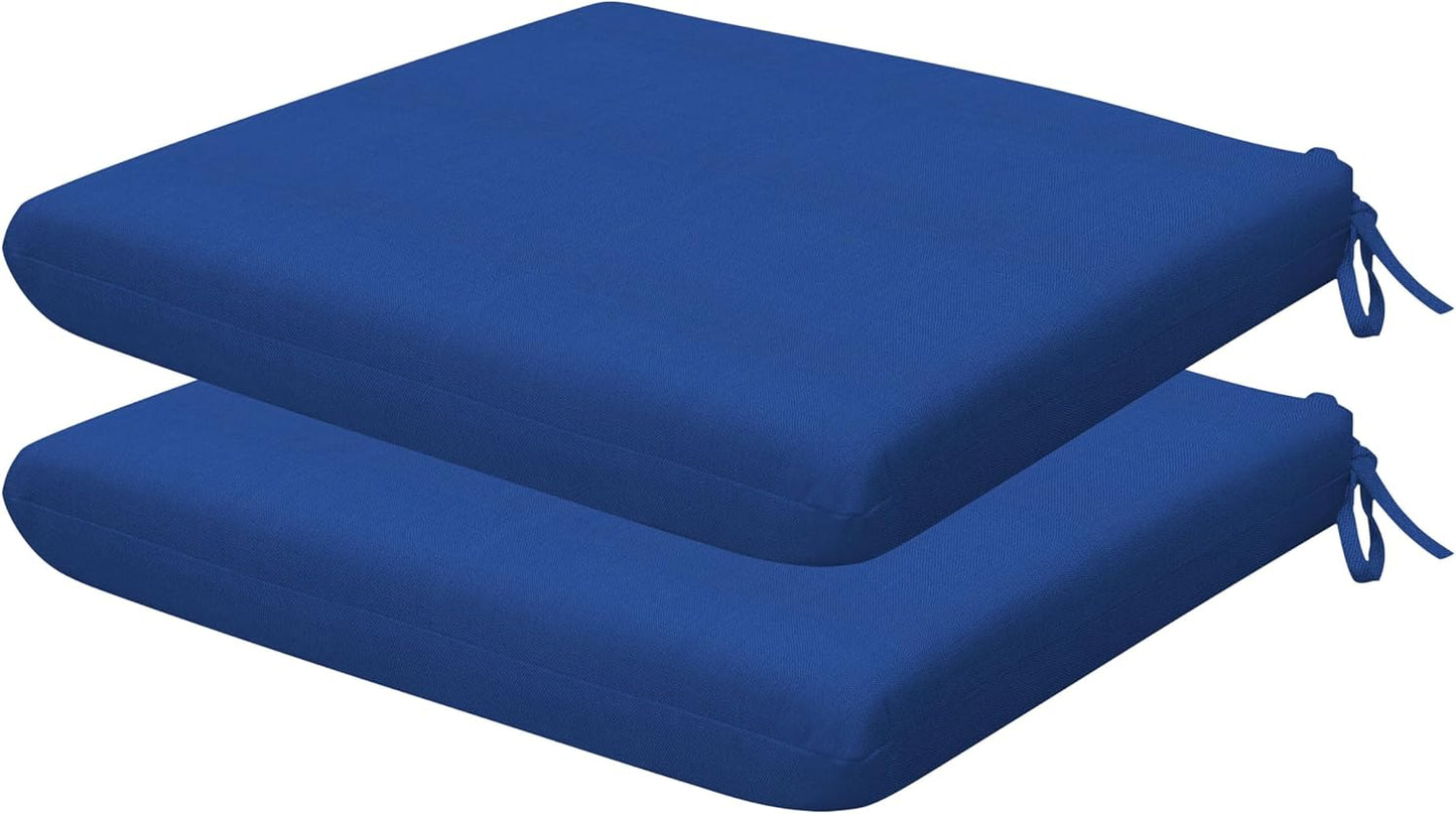 Honeycomb Outdoor Set of 2 Seat Pads for Patio Furniture
