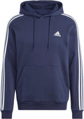 adidas mens Essentials Fleece 3-stripes Hoodie - Warm Everyday Classic
