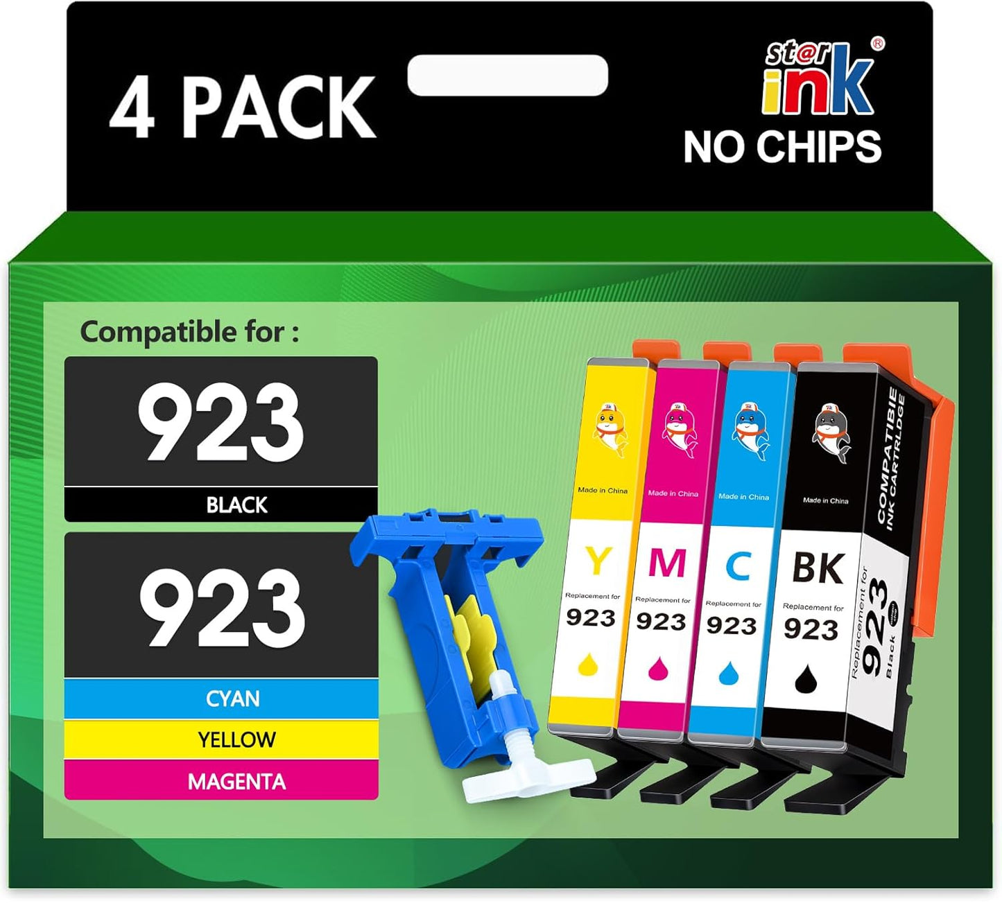 Starink 923 Ink Cartridges Combo Pack for HP Printers
