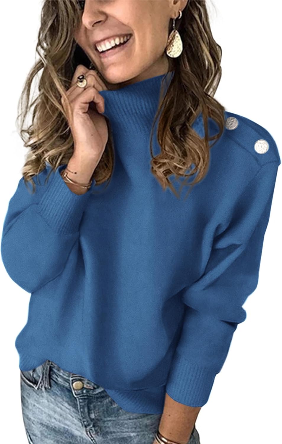 KIRUNDO Fall Sweaters for Women: Trendy Striped Turtleneck