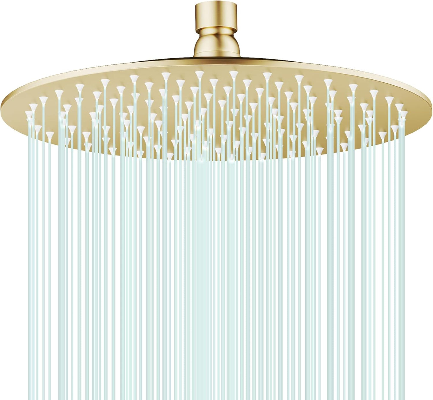 All Metal Rain Shower Head - Heavy Duty Stainless Steel Design