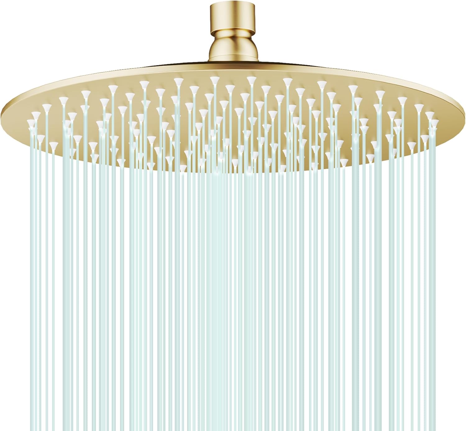 All Metal Rain Shower Head - Heavy Duty Stainless Steel Design