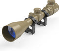 UUQ 3-9x40 Rifle Scope with Red/Green Illumination - Clear Rangefinder