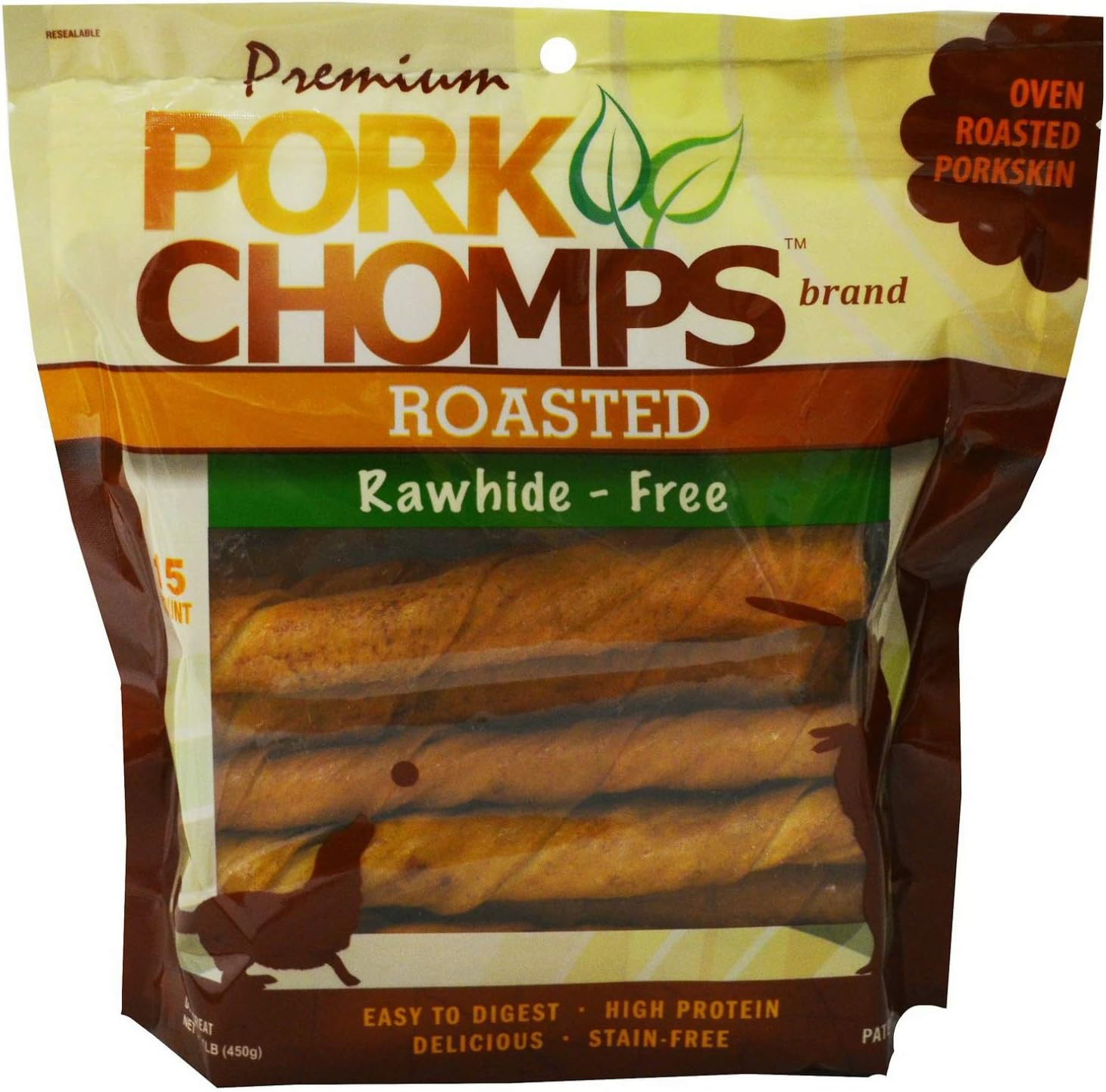 Premium Pork Chomps Roasted Twistz Pork Chews for Dogs