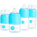 PopYum Blue Formula Making Baby Bottle Starter Set - One-Hand Feeding