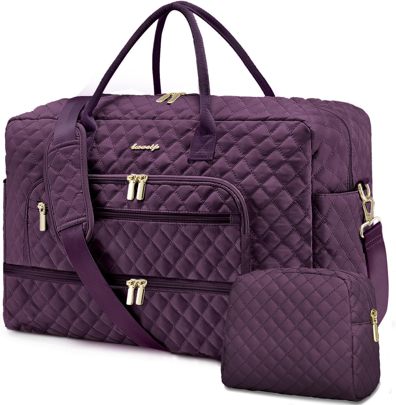 Travel Duffle Bag Weekender for Women with Shoe Compartment